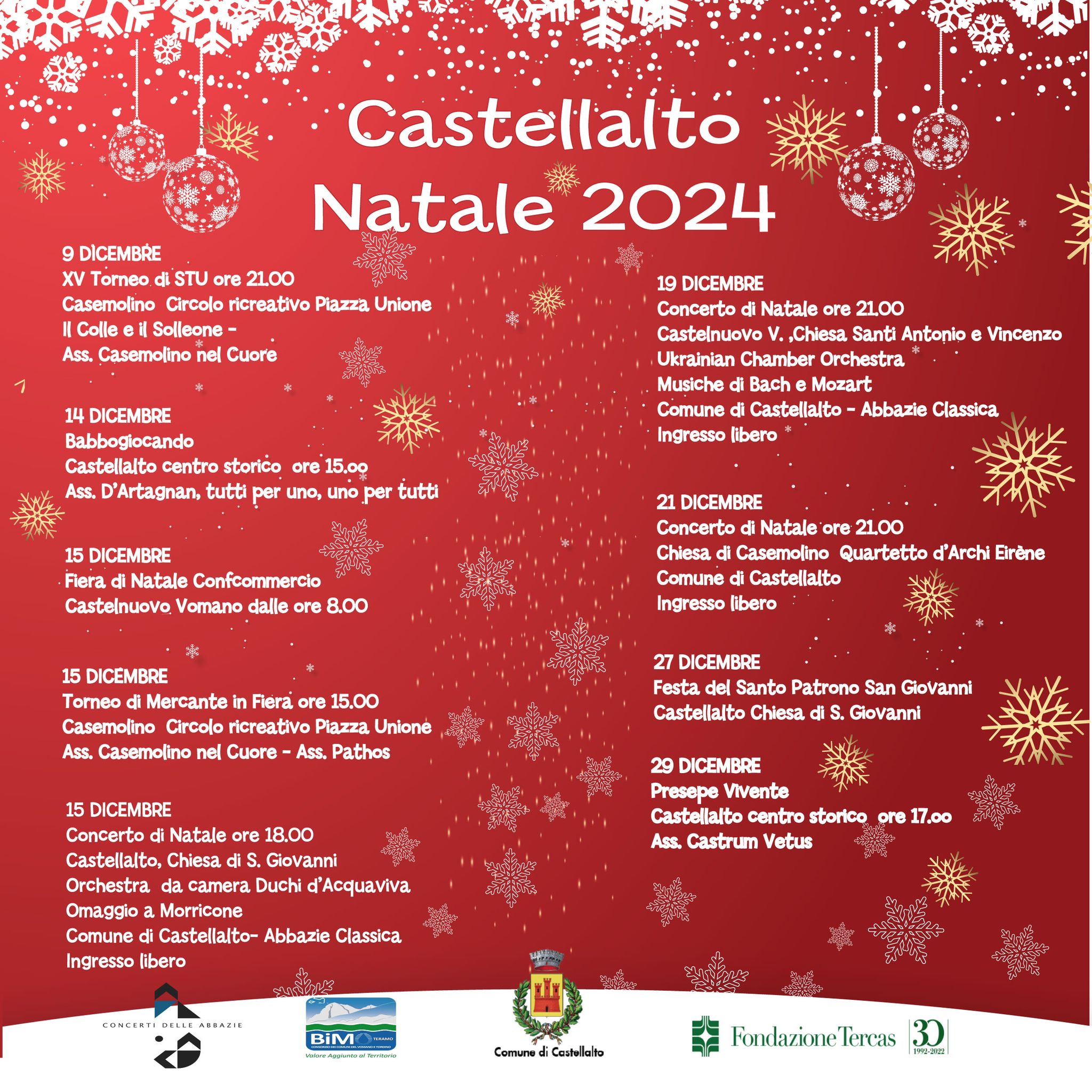 Eventi Dicembre 2024 