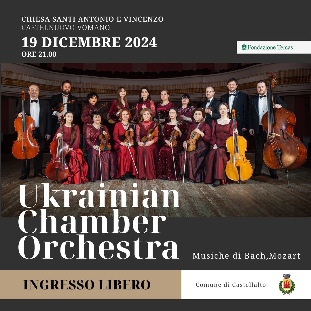 Concerti delle Abbazie Chiesa SS. Vincenzo e Antonio Castelnuovo Vomano 19 Dicembre 2024 ore 21.00