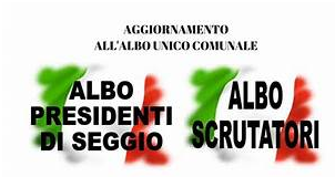 Avviso iscrizione albo Scrutatori e Presidenti di seggio